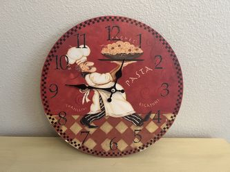 Chef Kitchen Clock