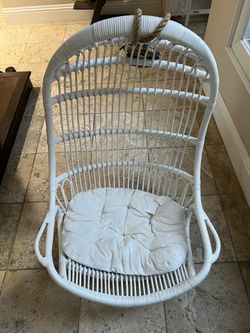 Serena & Lily Hanging Rattan Chair - New