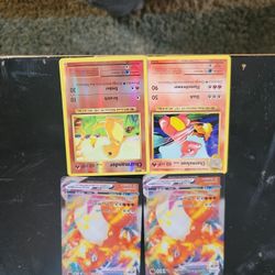 4 Rare Pokemon Cards 