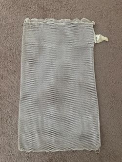 Bob Barker Company Large White Mesh Drawstring Laundry Bag