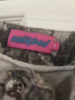 Edikted Acid Wash Denim Jeans