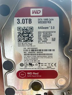 WD Red 3TB NAS Hard Drive WD30EFRX