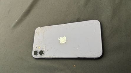 Apple iPhone with Cracked Back Glass