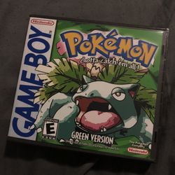 Pokémon Green Clone For Gameboy With Custom Hard Case