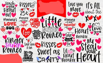 Valentine's Day Canvas Art ❤️🤍❤️ (XLarge)