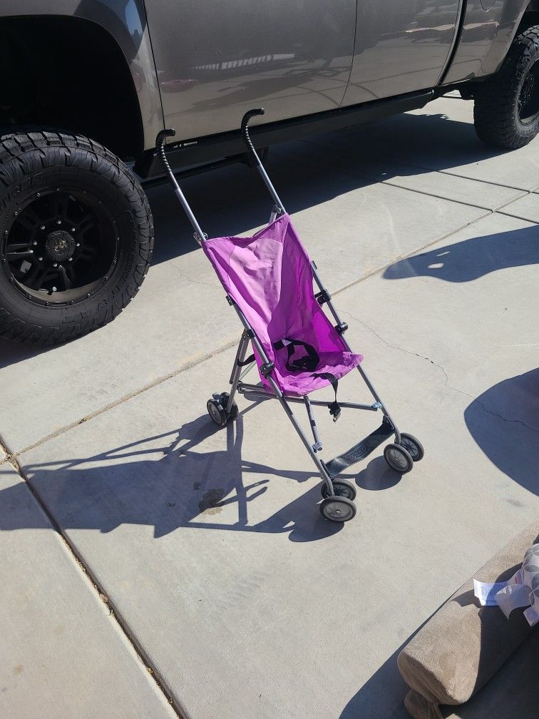 Purple stroller