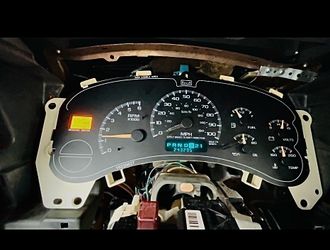 Chevy speedometer cluster