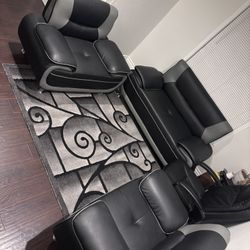 Set Of Leather Couches 