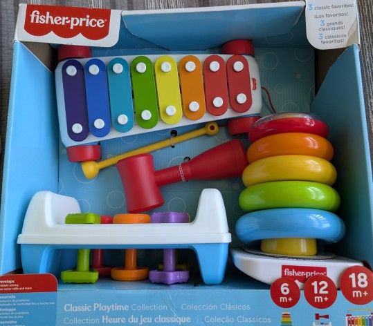 Fisher Price Classic Playtime Collection Toys.