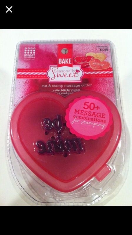 New bake sweet cut & stamp message cutter