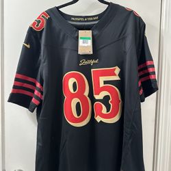 Men's San Francisco 49ers George Kittle Nike Black 2025 Rivalries Collection Limited Jersey 2XL
