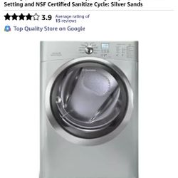 Used Electrolux Dryer Gas . Works great ! 