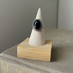 Black Onyx Statement Ring ( firm on price  )
