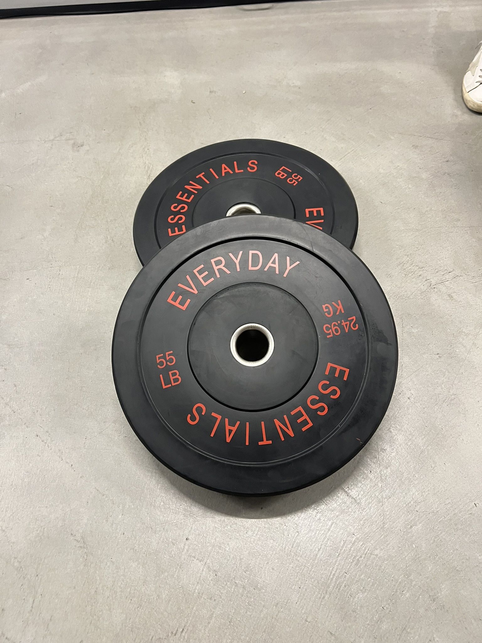 55LB Barbell Bumper Plate Set