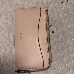 Light Pink Medium Zipper Wallet