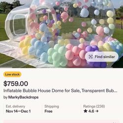 Inflatable Bubble House Dome for Sale,