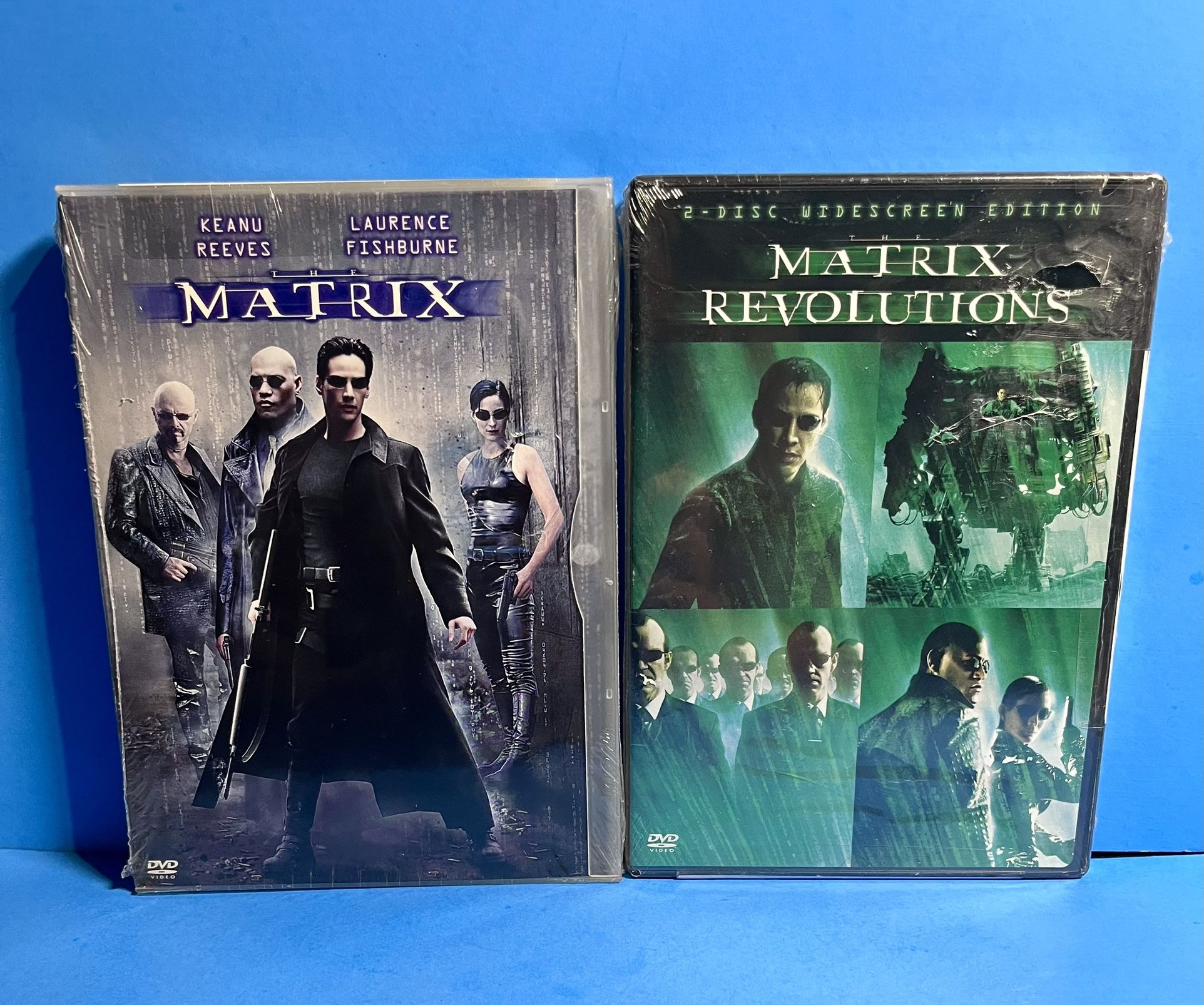 New The Matrix & Matrix Revolutions DVD Bundle Sealed 2-Disc Widescreen Set
