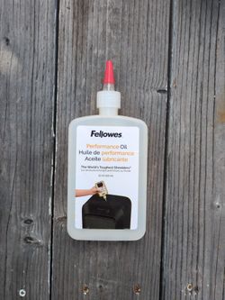 Performance Oil for Shredders. About t 6 oz left