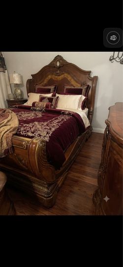 Cherry oak bed room set