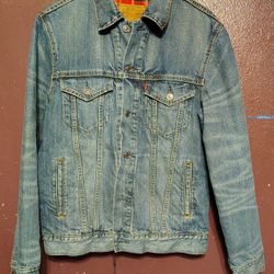 Levi's men's blue denim jacket medium
