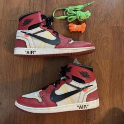 Chicago Jordan 1 X Off White Brand New Size 10.5 