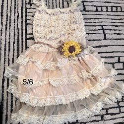 5/6 Rustic flower Girl Dress