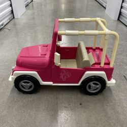 Battat Our Generation My Way And Highways Red White  4x4 Jeep For 18" Dolls Gift
