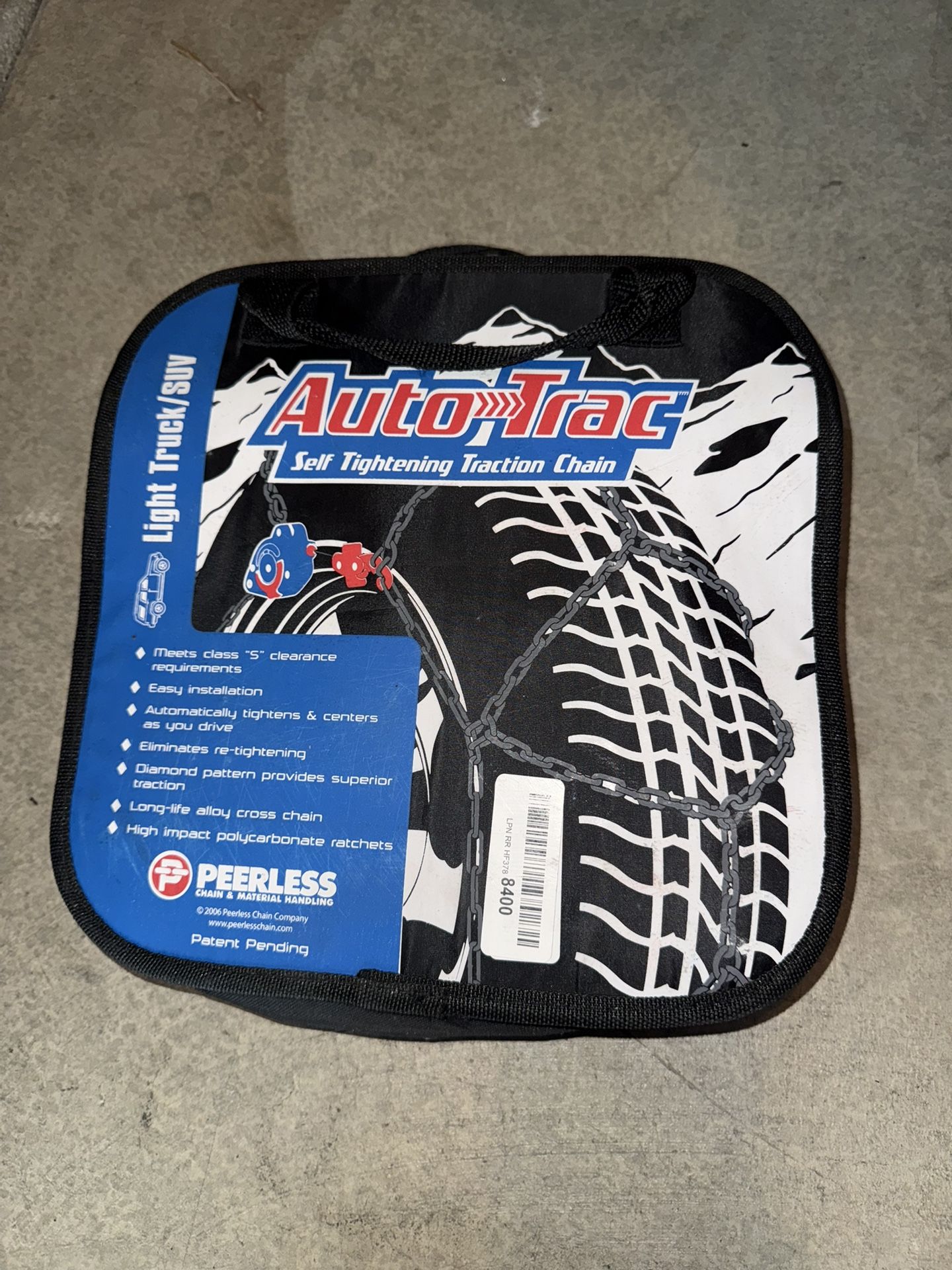 Auto-Trac Light Truck/SUV Tire Traction Chain - Set of 2