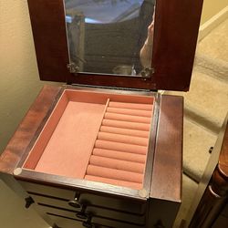 Jewelry Armoire with Mirror
