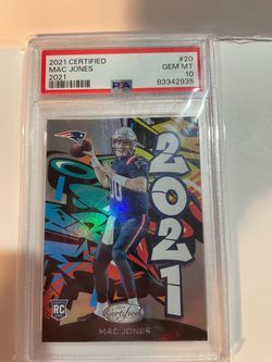 Mac Jones 2021 Certified RC PSA 10 Gem Mint