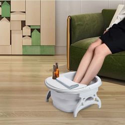 Collapsible Foot Soaking Tub Spa Bucket with Cover - Personal Health Essentials - Home Business Equipment - Spring Sale