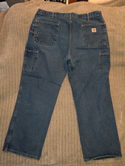 Men's Double Denim Carhartt Carpenter Jeans