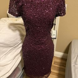 New Adrianna Pappell Short Dress Sequin