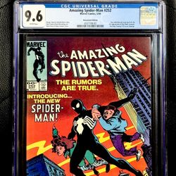 Amazing Spider-Man 252-CGC 9.6-White Pages-1st Appearance of Black Costume-NEWSSTAND 