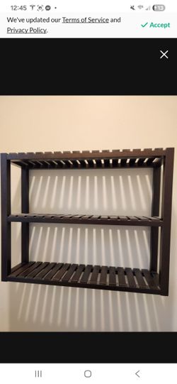 Brown IKEA Molger Solid Wood 2-tier Shelf Like new