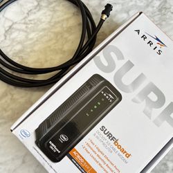 ARRIS SURFboard SBG10 Modem & Wi-Fi Router with Coaxial Cable 
