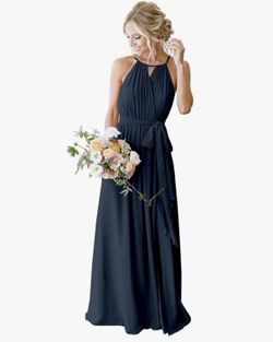 Navy Blue Elegant Dress