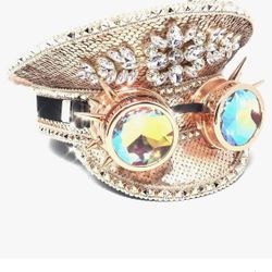 Luxury Steampunk Rhinestone Top Hat – Festival / Cosplay Accessory