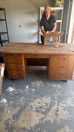 Extra large wood desk free