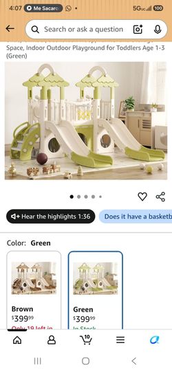 Indoor Playset with double slide