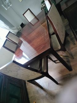 Solid Walnut Mid-century Modern Dinette Set
