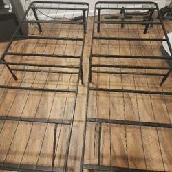 Metal Queen Size Bedframe (Can Fit Full And Smaller)