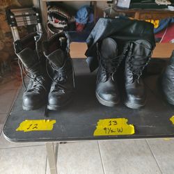 Used Military Boots Black 