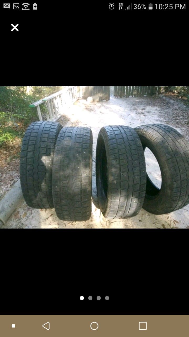 85% tread p235/65r17 set