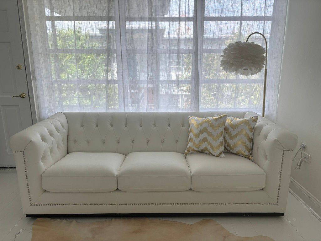 Sofa X2 (White Vegan Leather)