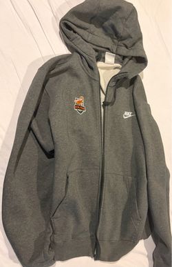 Nike Full Zip Gray Hoodie with ENCL Logo Men's Medium