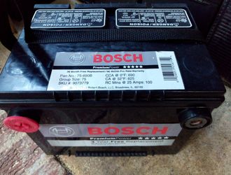 Bosch group 75 car truck battery side post