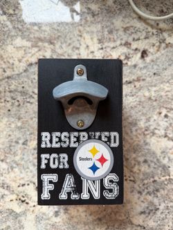 Pittsburgh Steelers Wall-Mounted Bottle Opener