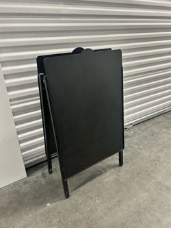 Double sided metal black board