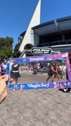 Disney magic key license plate frame